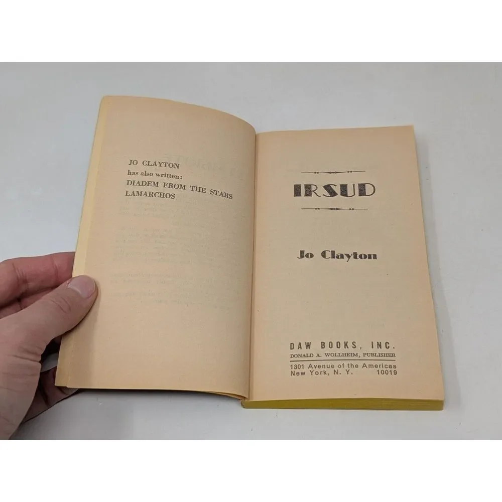 Irsud by Jo Clayton Paperback Sci Fi 1st Print DAW Books Eric Ladd Cover Vintage